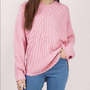 COZIEST fall sweater (in pink!)